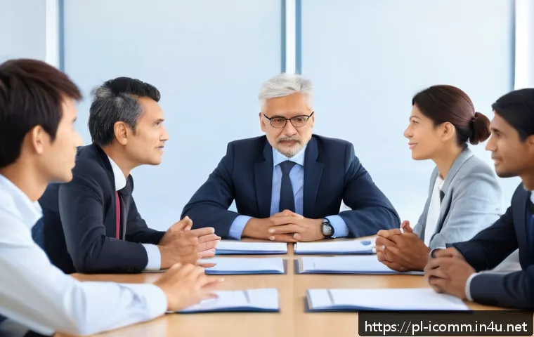국제커뮤니케이션 분야의 윤리적 이슈 - A professional multicultural business meeting scene featuring diverse participants from Poland, Japa...