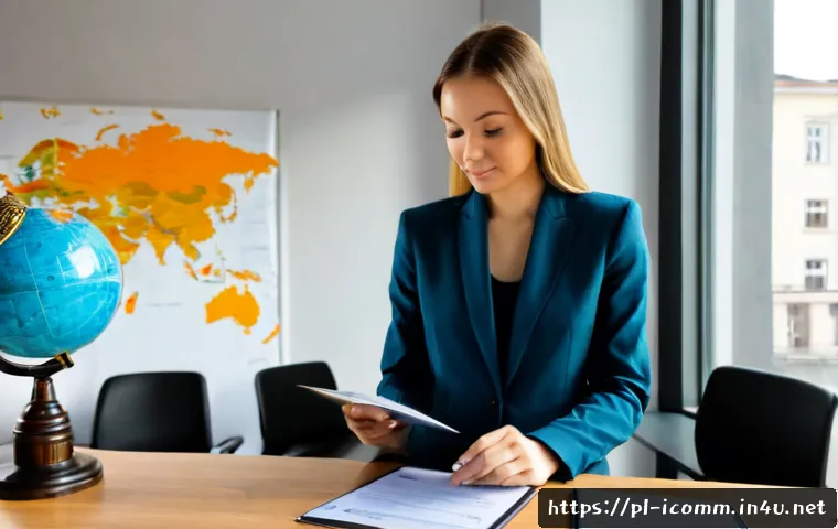 국제커뮤니케이션 분야 최신 자격증 정보 - Photorealistic modern Warsaw coworking space, a Polish communications professional in smart business...
